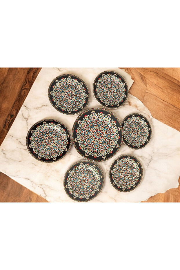 PASTA SERVİS TABAĞI SET 6+1 - 2