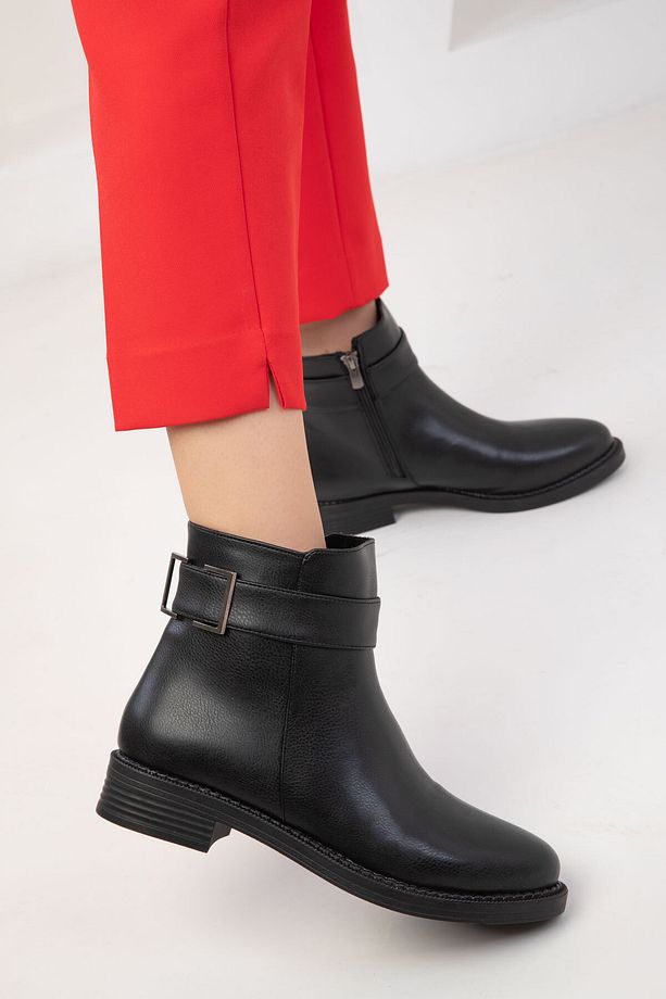 Siyah Kadın Bot & Bootie 19584 - 3