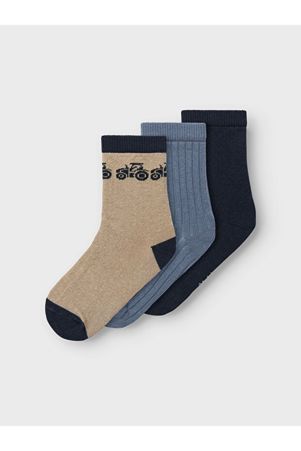 Nmmrutti 3P Sock 13236508 Weathered Teak