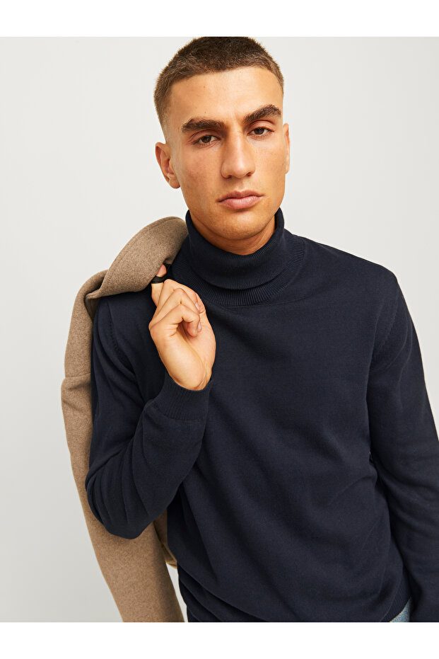 Rollkragenpullover Einfarbig Rollkragenpullover - 7