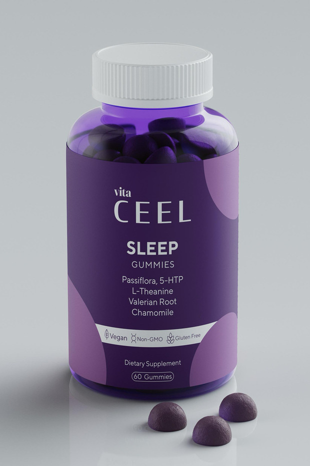 2'li Vegan Uyku Döngüsüne Yardımcı Vitamin Çiğnenebilir Sleep Gummy Passiflora, 5- http, L-theanie - 4