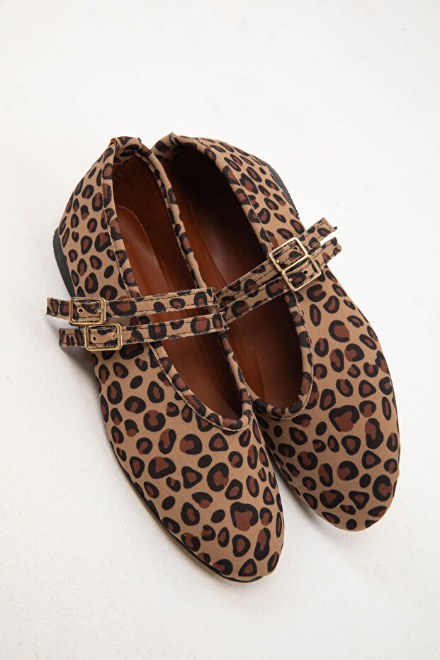 Dámske baleríny s leopardím vzorom - 19937 - 4