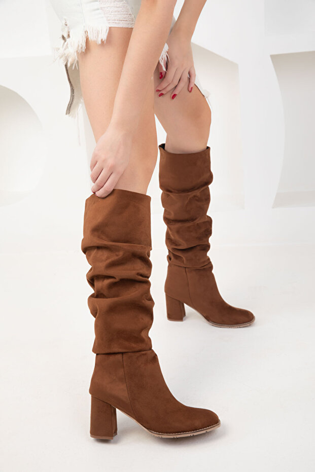 Taba Süet Çizme 19876 - 1