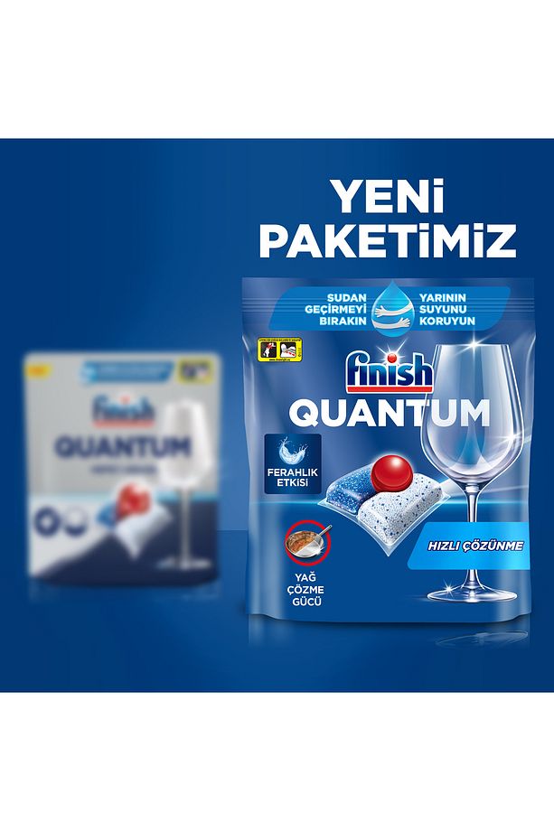 Quantum Hepsi Bir Arada Bulaşık Makinesi Deterjanı Kapsül Tablet 150 Adet (50 x 3'lü) - 7