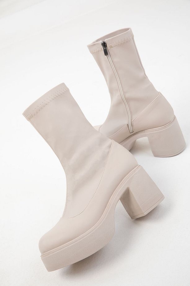 Bej Kadın Bot & Bootie 19954 - 2