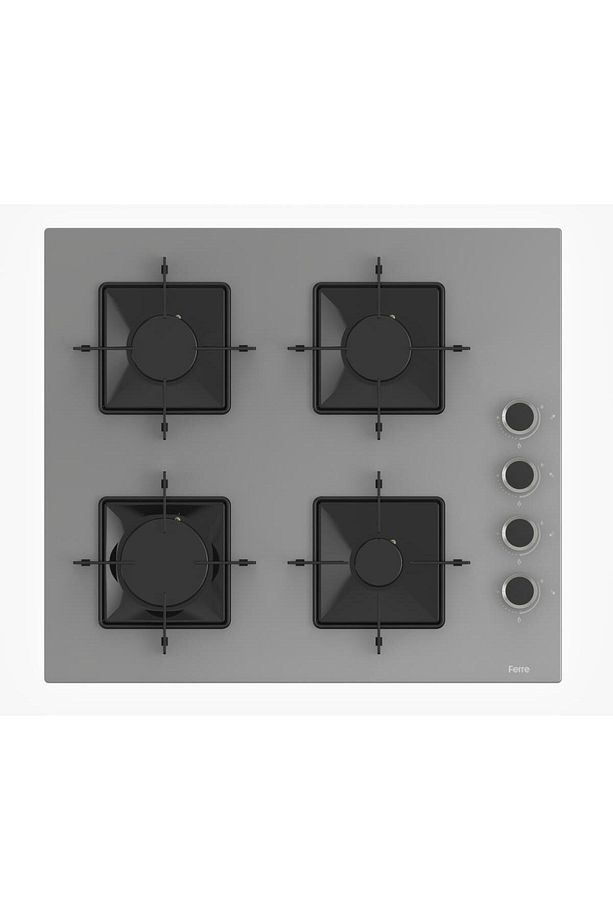 Pure Ss Serisi Gri Cam Ankastre Set D088 - SS208 Kare - XE61CPR - 3