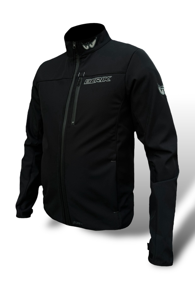 Berik Force Windproof Water Resistant Softshell Jacket Black