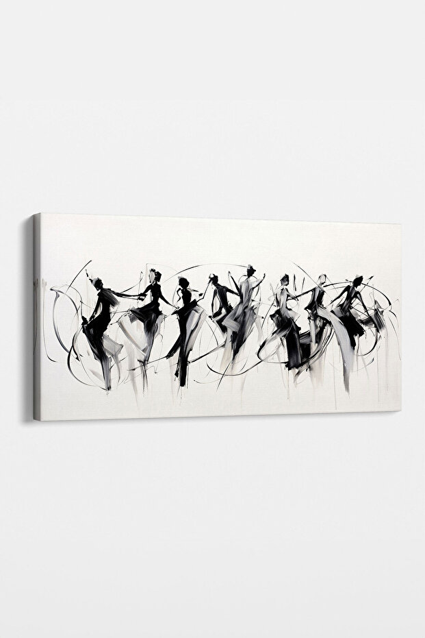 Soyut Dansçılar Kanvas Tablo - 1