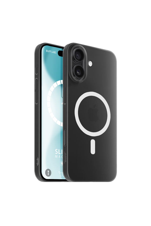 iPhone 16 MagSafe Slimfy Kılıf - Siyah - 1