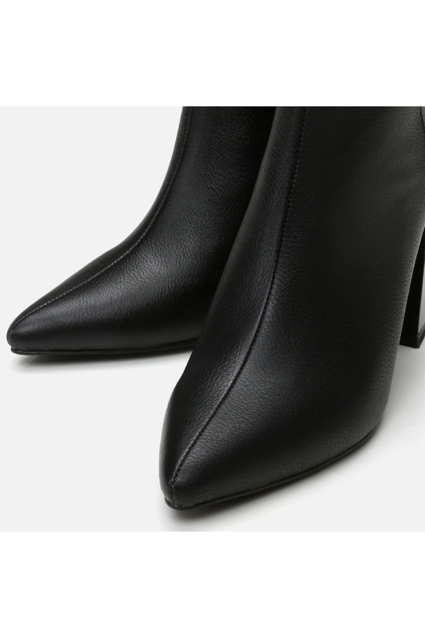 Siyah Kadın Topuklu Bot - 3