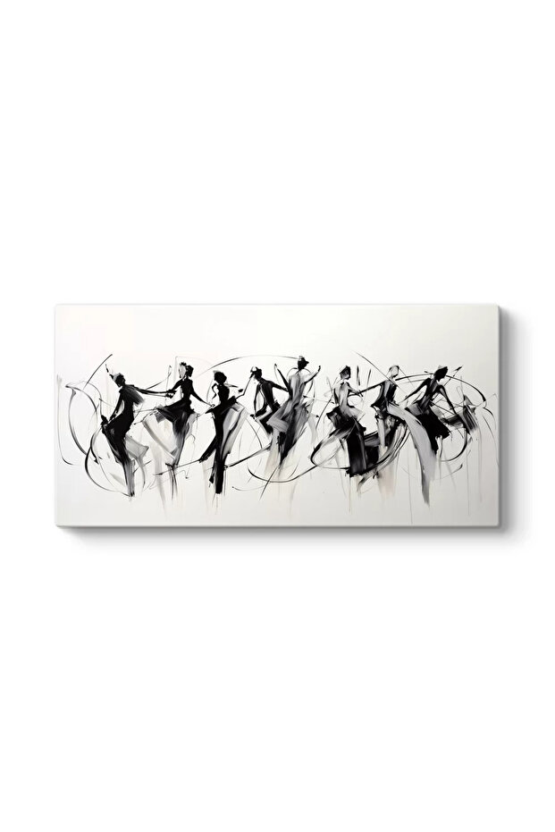 Soyut Dansçılar Kanvas Tablo - 2