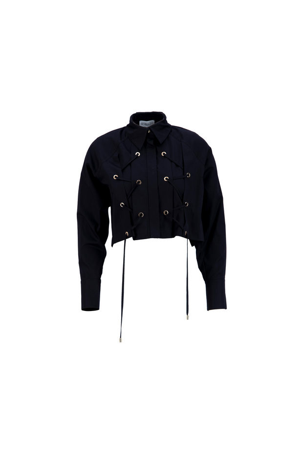 Tasarım Crop Gömlek - 1