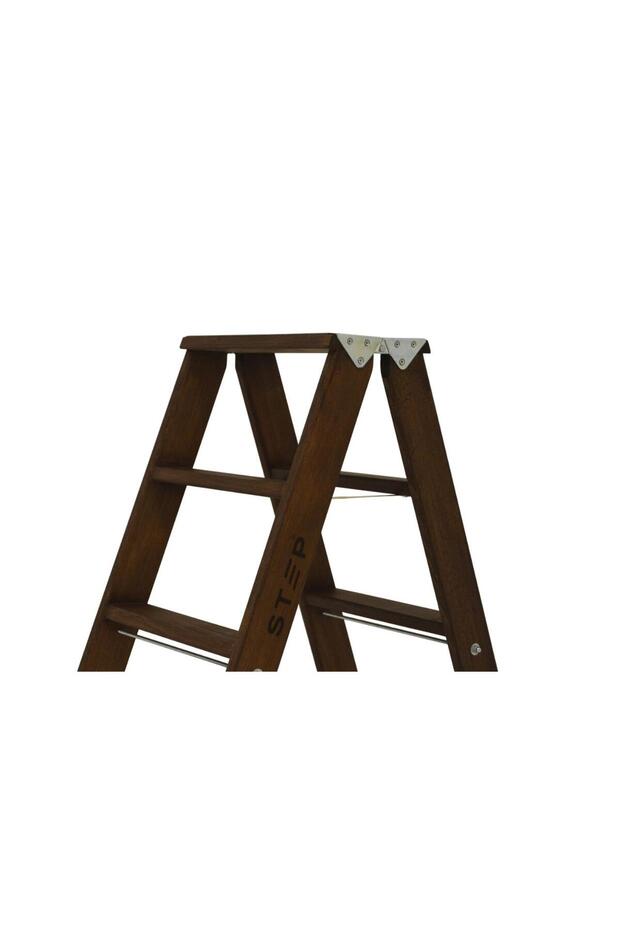 GORDİOS AHŞAP ÇİFT ÇIKIŞLI 2 BASAMAKLI MERDİVEN - 3