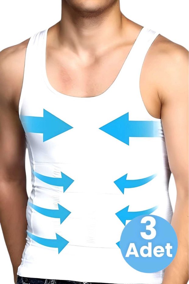 Men's Body Shaper Chest and Belly Tightening Breathable 3-Piece Athlete Corset