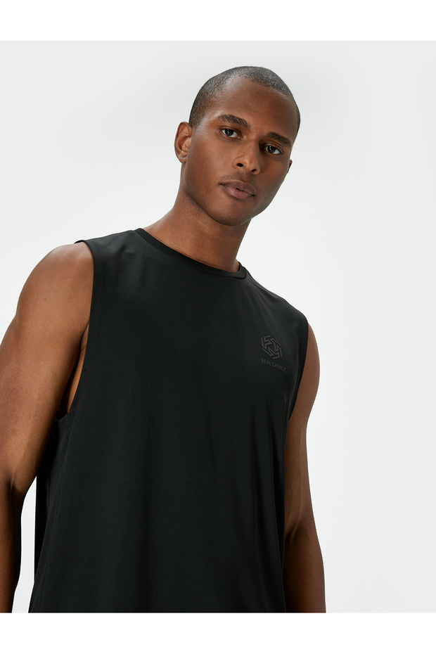 Crew Neck Sleeveless Athlete Undershirt - Back Printed