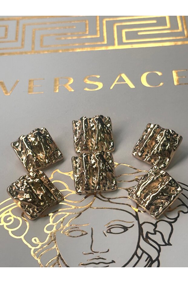 New Collection Top Branch Print Gold Coat-Jacket Button Set(2.3cm) - 1