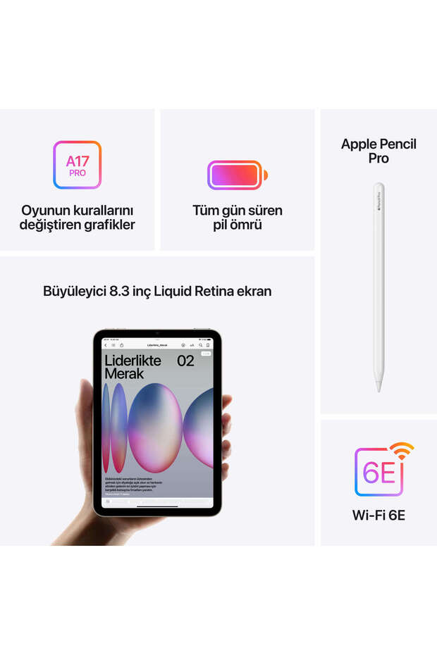 iPad mini Wi-Fi 128GB - Yıldız Işığı - 6