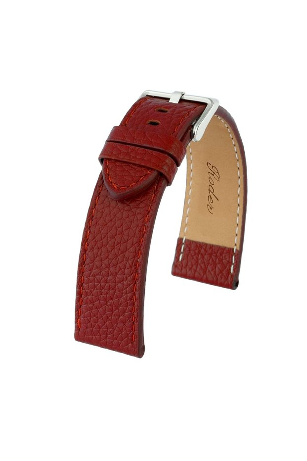 R4105S Roder Leather Strap - Burgundy - 24mm