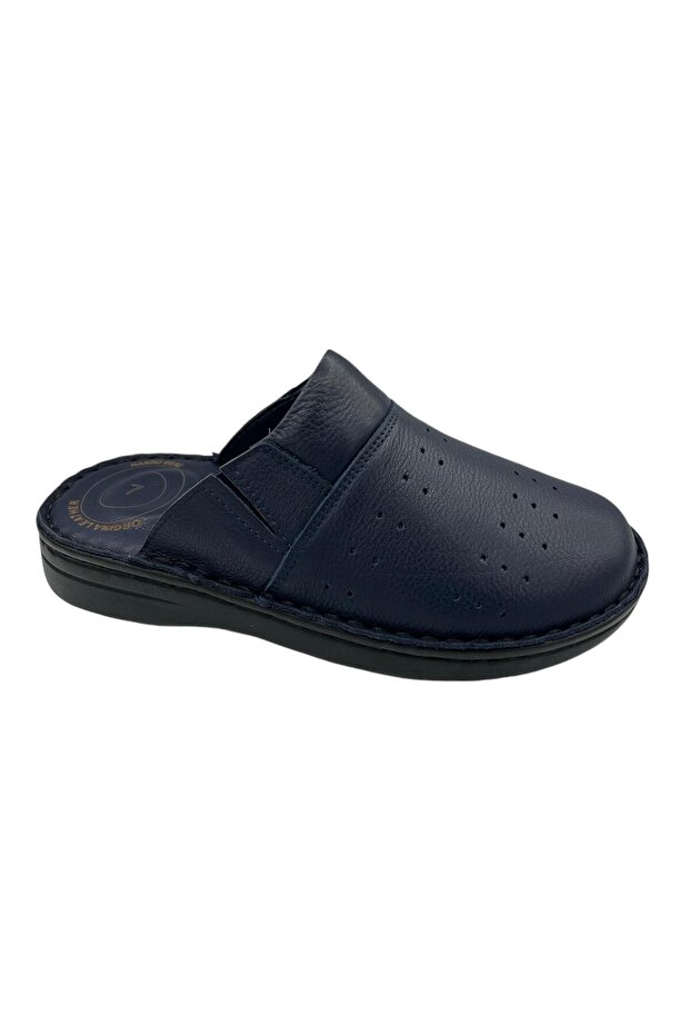 Orthopedic Genuine Leather Medical Clog Slipper
