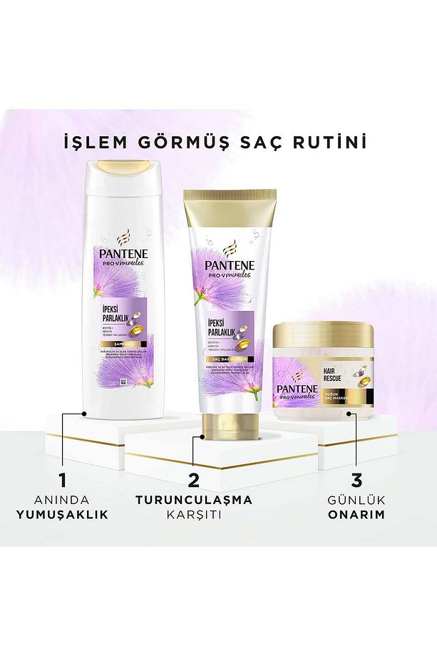Pro-V İpeksi Parlaklık Miracles Şampuan 325 ml + Saç Kremi 275 ml + Maske 300 ml - 6
