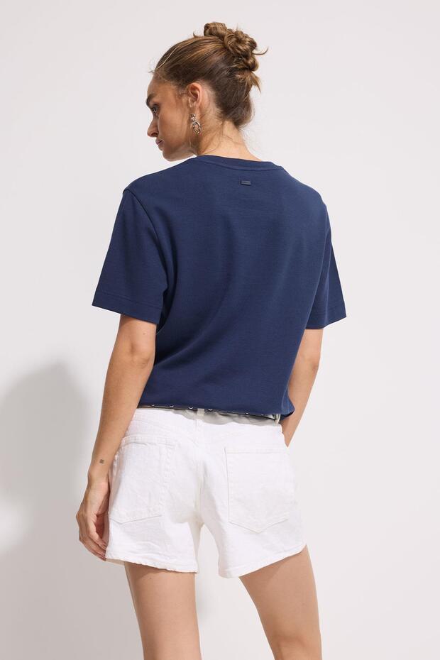 Premium Pamuk Basic Tshirt Kadın - 4