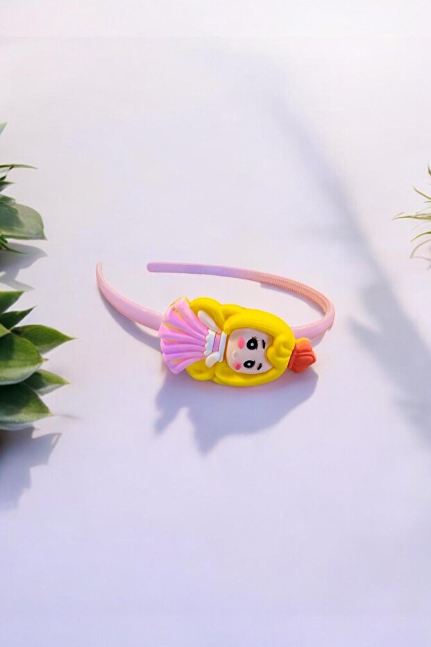 Çocuk Kız Figürlü Parlak Renklerde Taç - 1