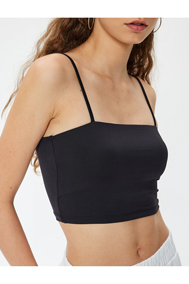Crop Tank Top Basic Rope Strap Slim Fit - 5