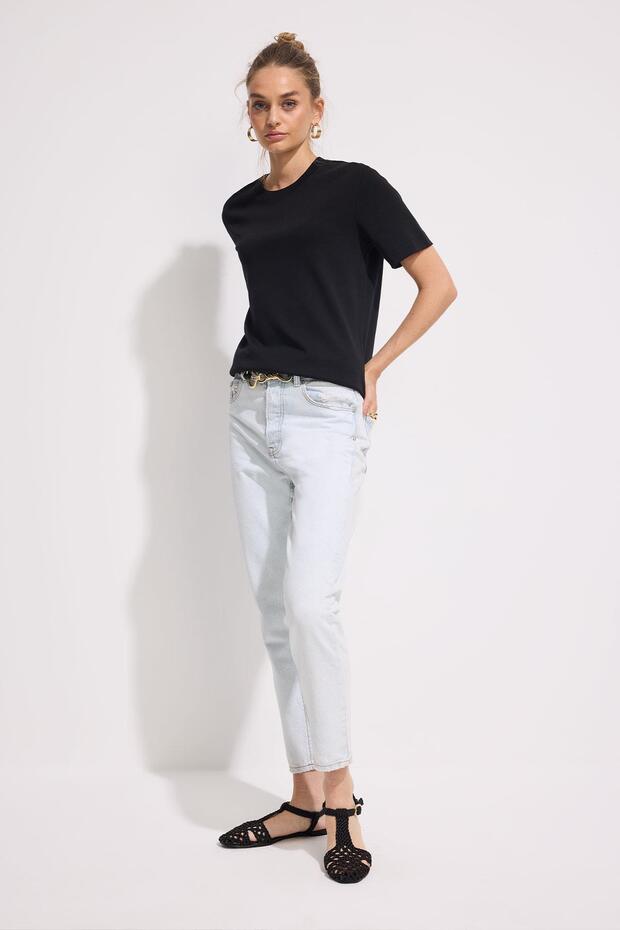 Premium Pamuk Basic Tshirt Kadın - 2