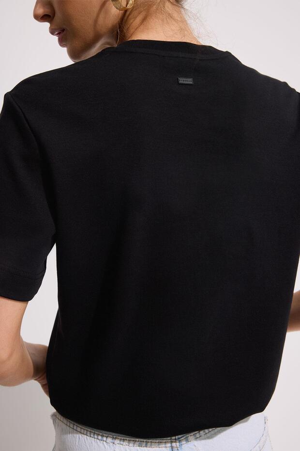 Premium Pamuk Basic Tshirt Kadın - 4