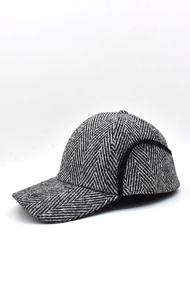 قبعة بيسبول من الصوف المزخرف للشتاء للرجال - 3