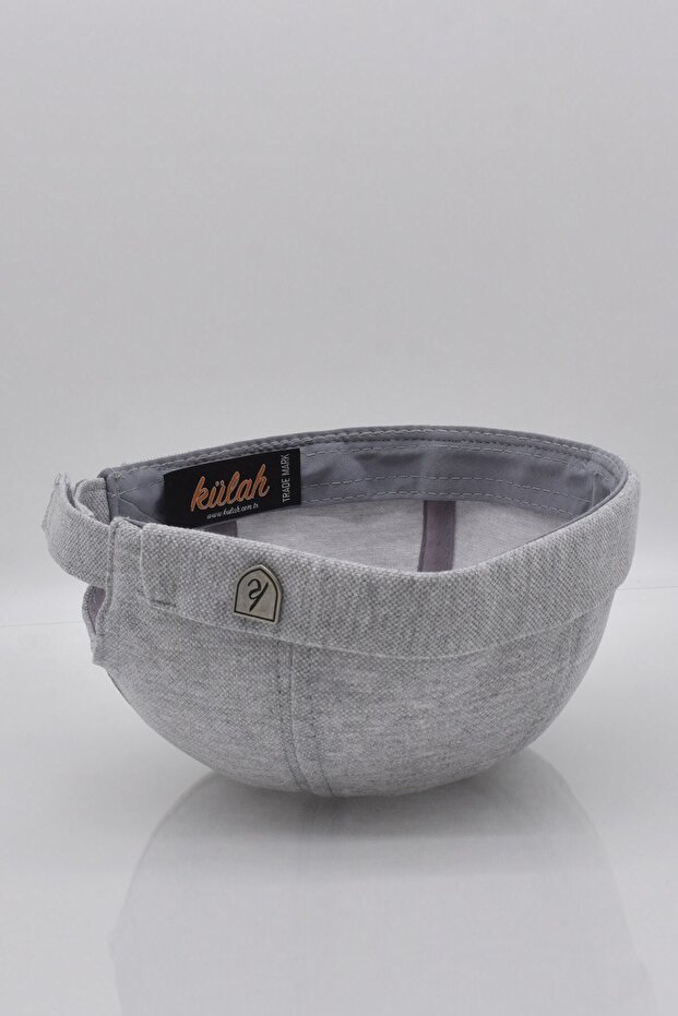 Erkek Hipster Premium Cap Gri Docker Şapka - 5