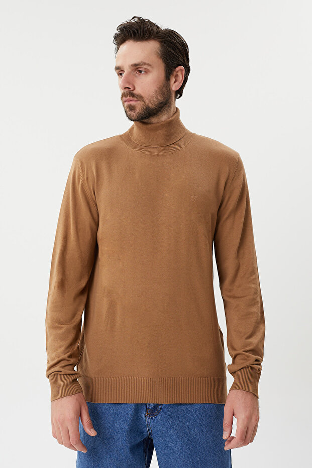 Yünlü Taba Tam Balıkçı Kazak - 1