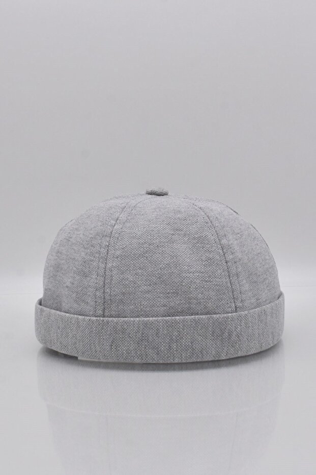 Erkek Hipster Premium Cap Gri Docker Şapka - 3