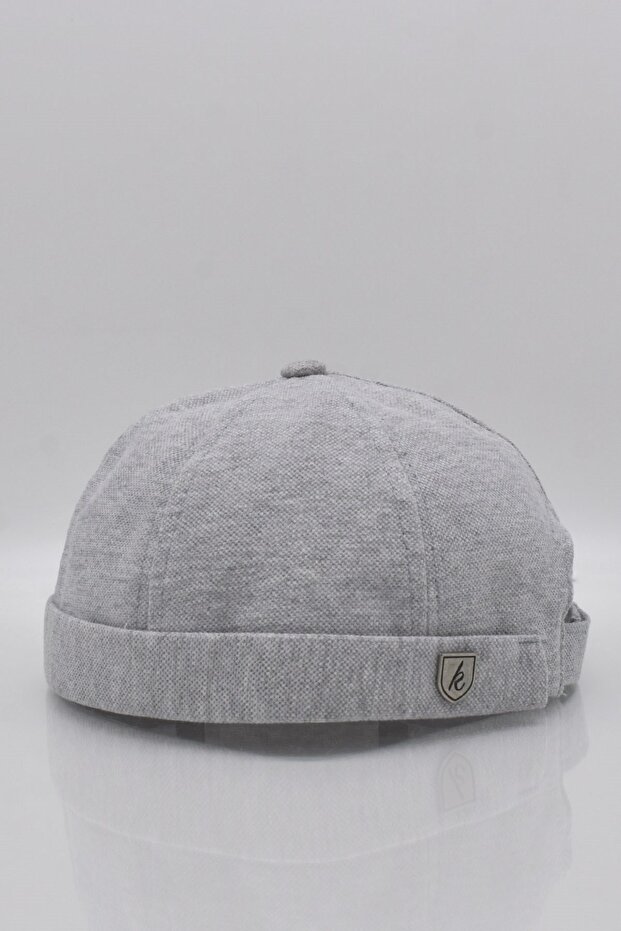 Erkek Hipster Premium Cap Gri Docker Şapka - 1