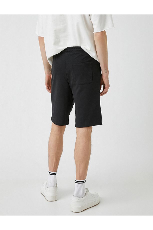 Slim Fit Baskılı Şort - 4
