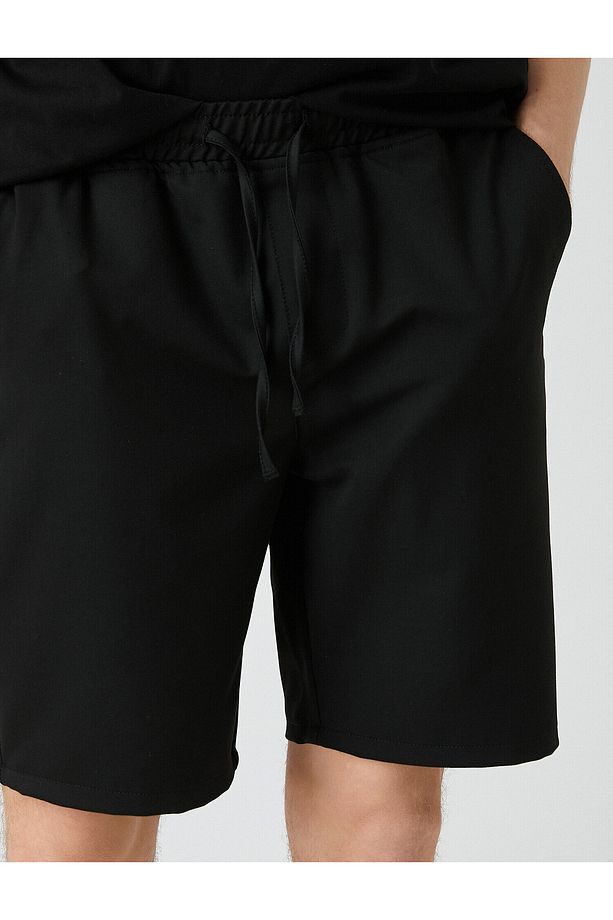 Beli Bağcıklı Chino Şort - 5