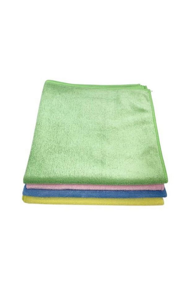 (4 ADET) Premium 3222 Kadife Dokulu Mikrofiber Temizlik Bezi 40x40 Cm. - 1