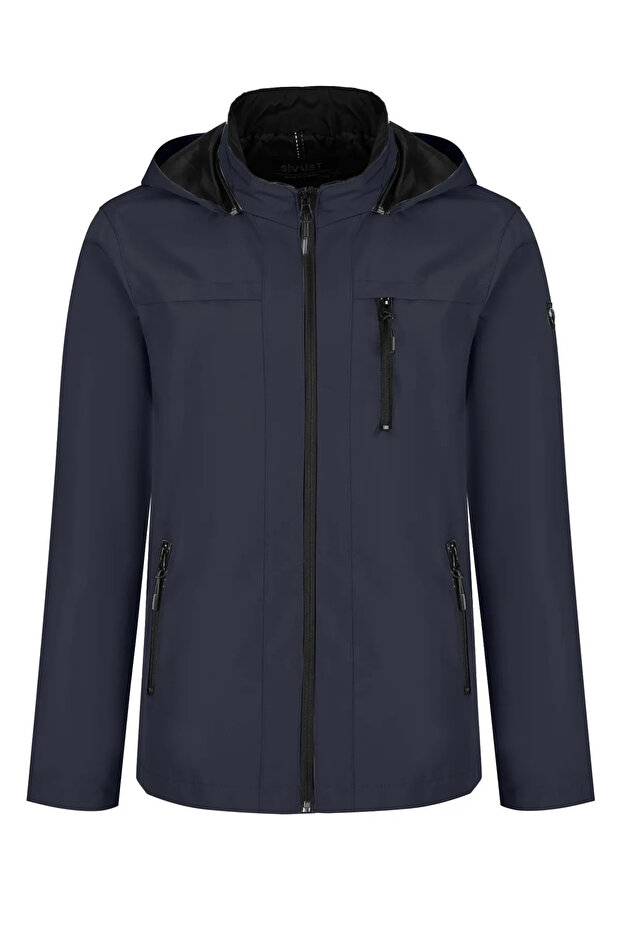 Men's 100% Waterproof Fleece Inside with Inner Pocket Removable Hooded Softshell Coat & Coat