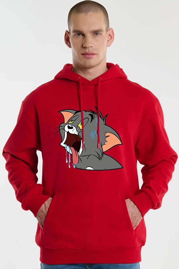 Hooded Printed Sweatshirt - Fm1.185Kö