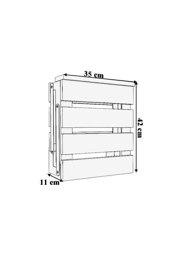 Ahşap Duvara Monte Katlanabilir Metal Ayaklı Banyo Taburesi - 4