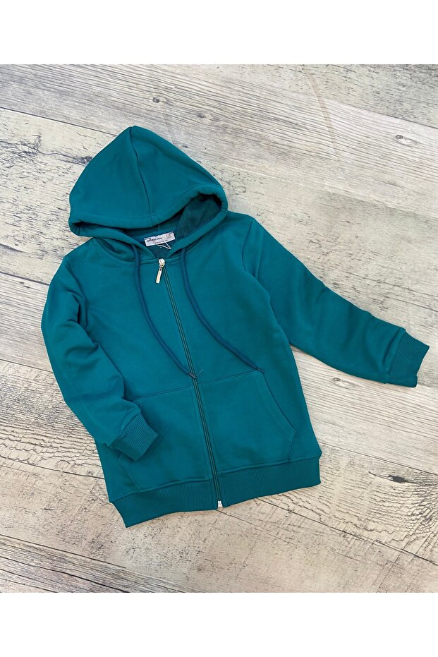 Sade Fermuarlı Sweatshirt - 2