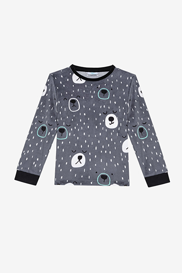 Σετ πιτζάμες Boy's Shadow Bears Anthracite - 2