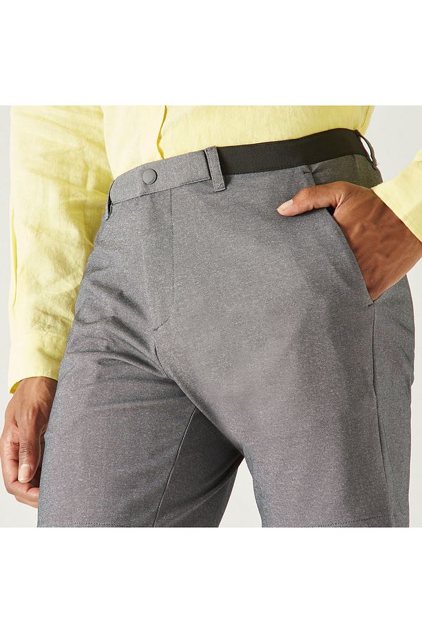 Erkek Regular Fit Gri Bermuda Şort - 4