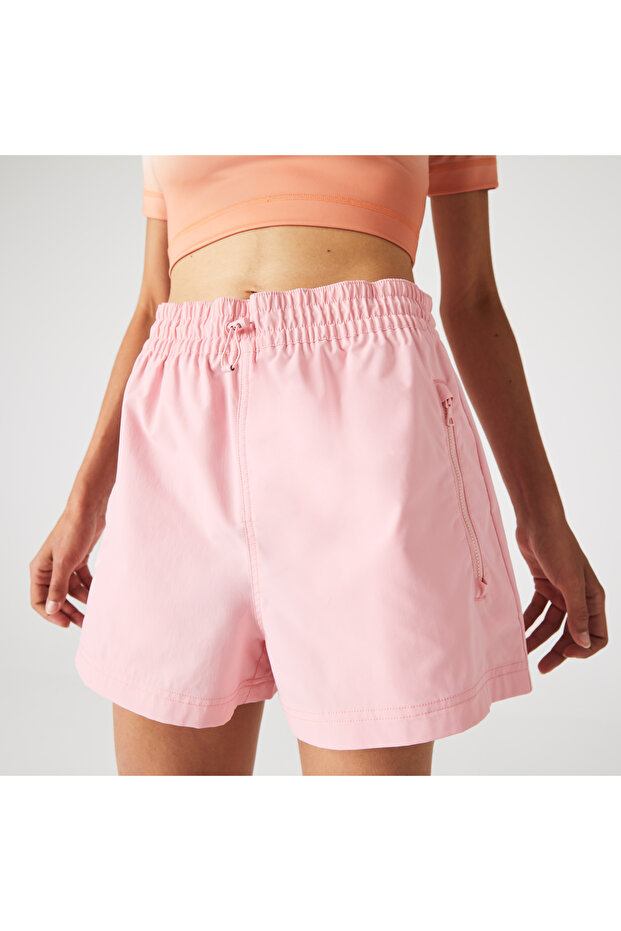 Kadın Relaxed Fit Pembe Şort - 5