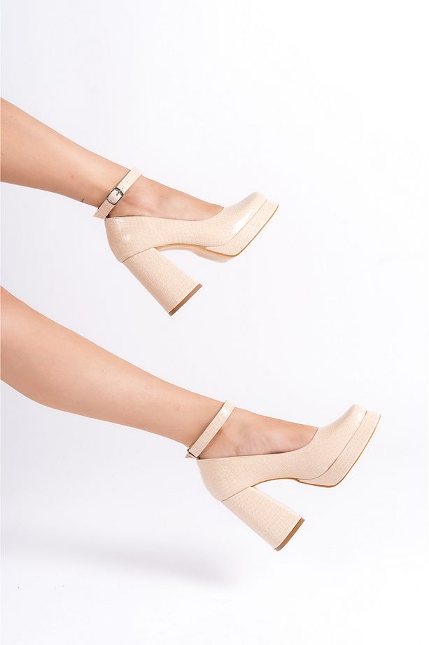 Ten Kroko Kadın Platform Topuklu Ayakkabı BG1115-119-0006 - 3