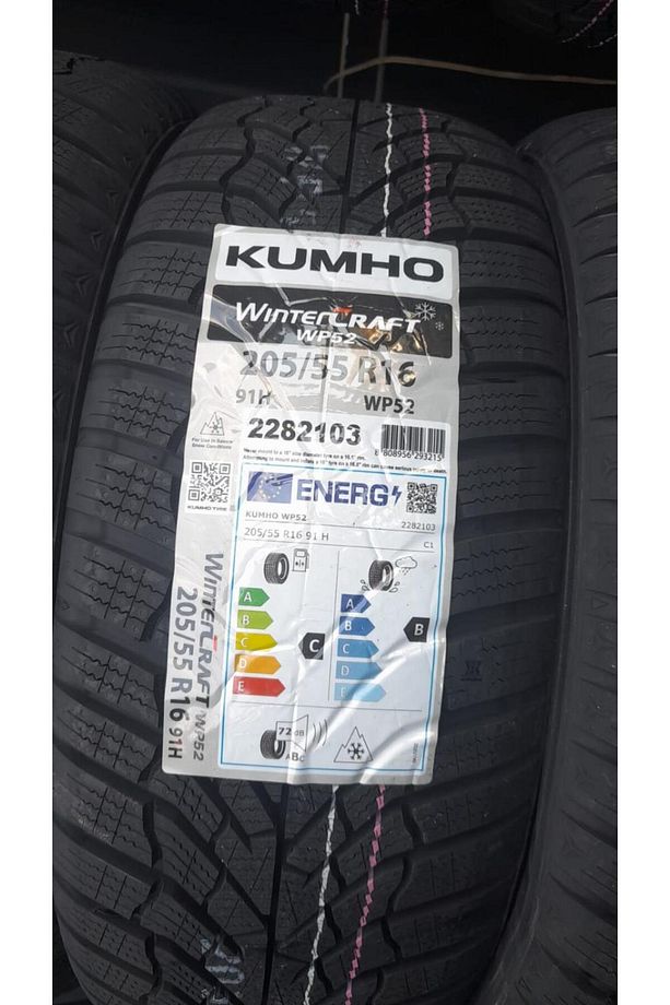205/55 R16 91H WINTERCRAFT WP52 2024 ÜRETİM KIŞ LASTİĞİ- ÜSTÜN YOL TUTUŞU- SUPAP HEDİYELİ - 2