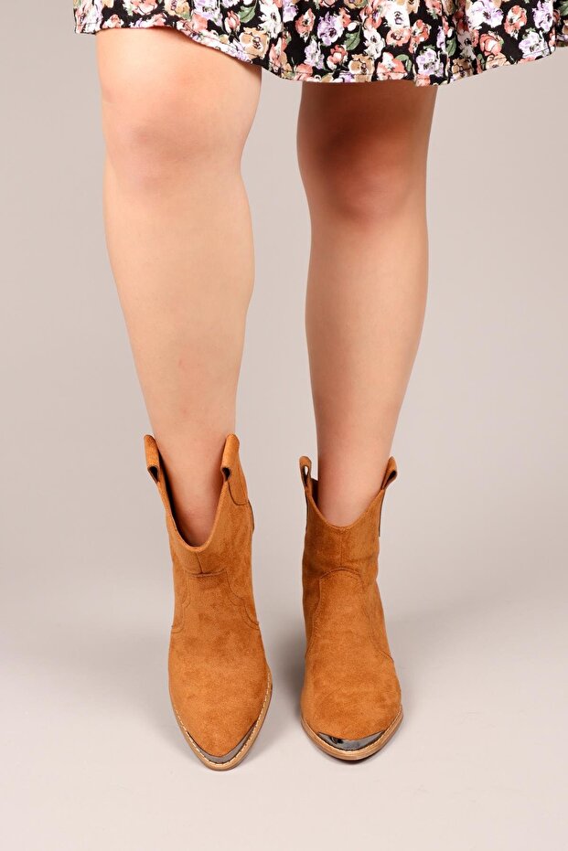 MAİR Topuklu Western Bot TABA - 6