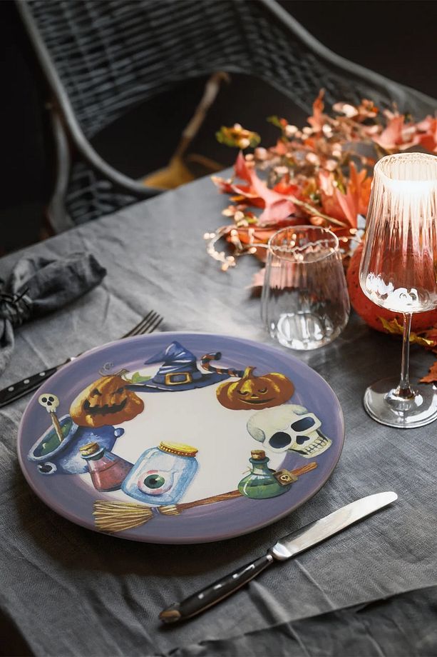 Halloween Servis Tabağı 26 Cm 1 adet mat - 1
