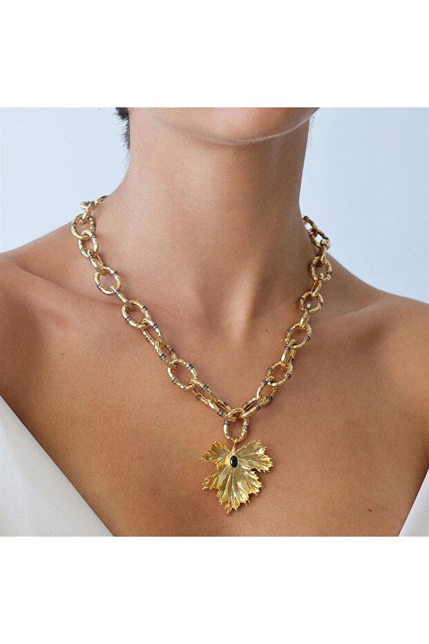 Çınar Yaprak Kolye - 1