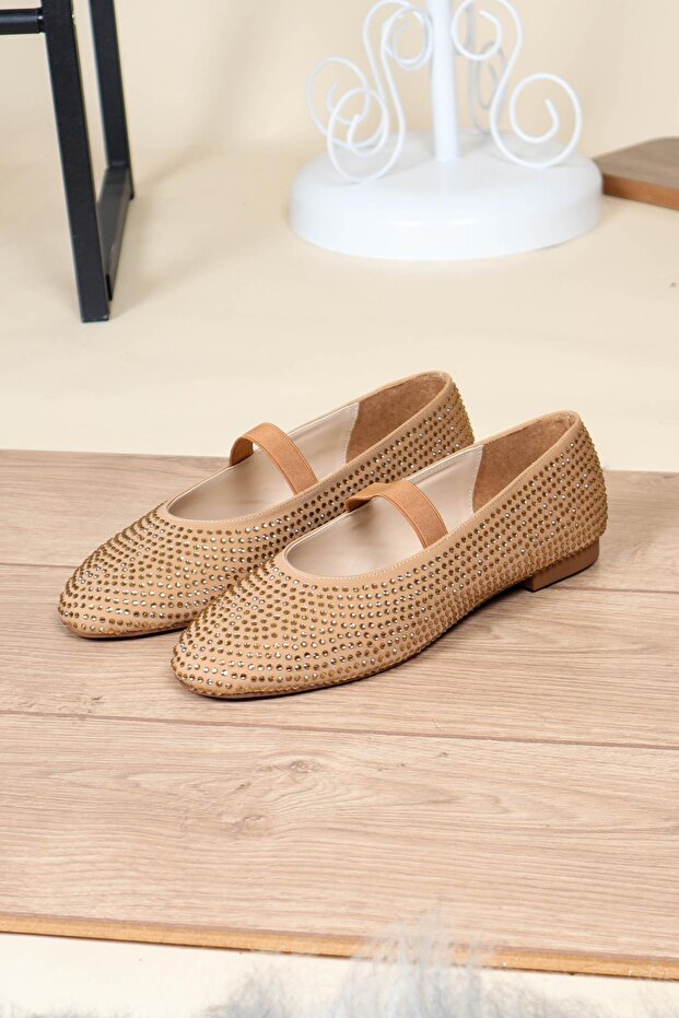 Stone Rubber Detailed Ballerina Ballerina Nut